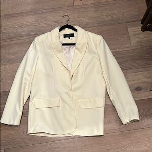 Calvin Klein Women's Cream Blazer